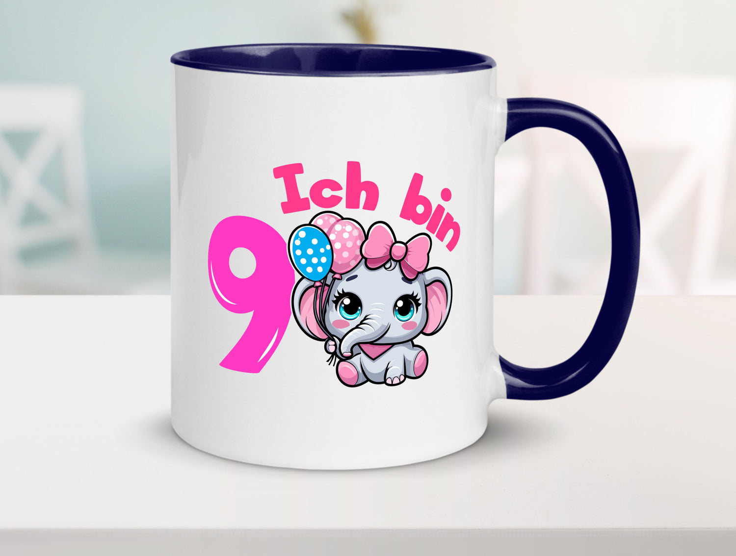 9. Geburtstag | 9 Jahre Elefant Mädchen Geschenk Geschenkidee lustiger Spruch