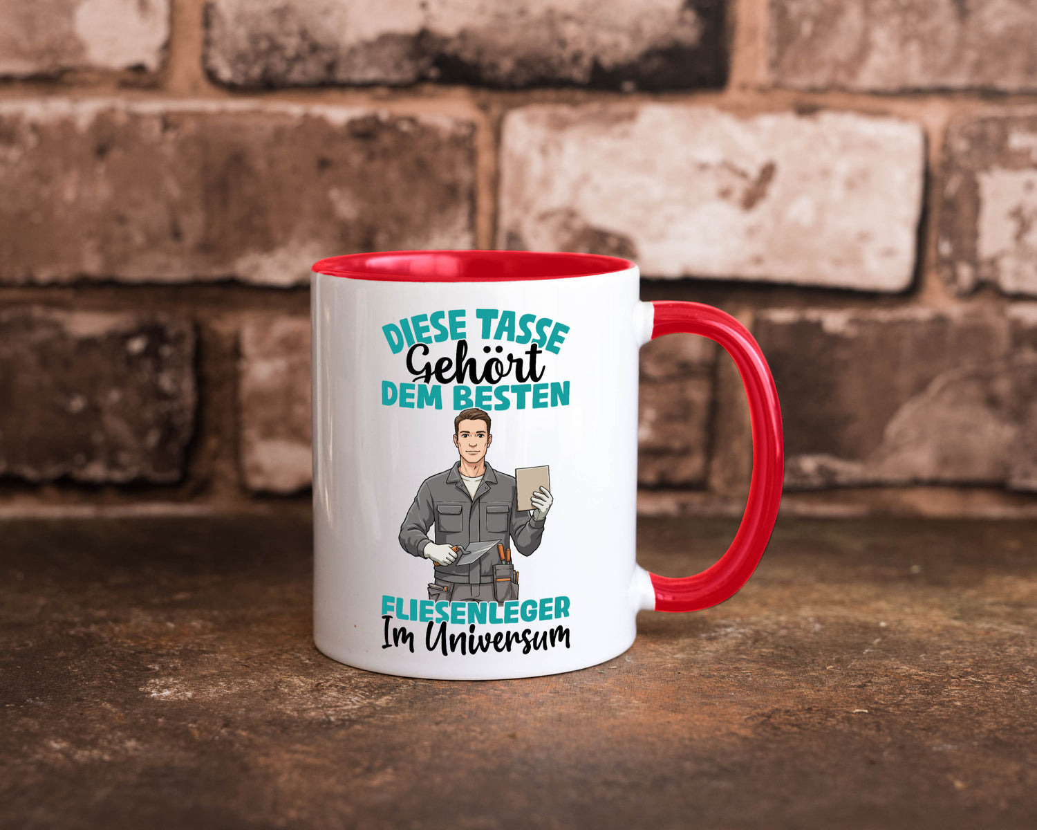 Im Universum: Fliesenleger | Fliesenlegen Bau Geschenk Humor Geschenkidee