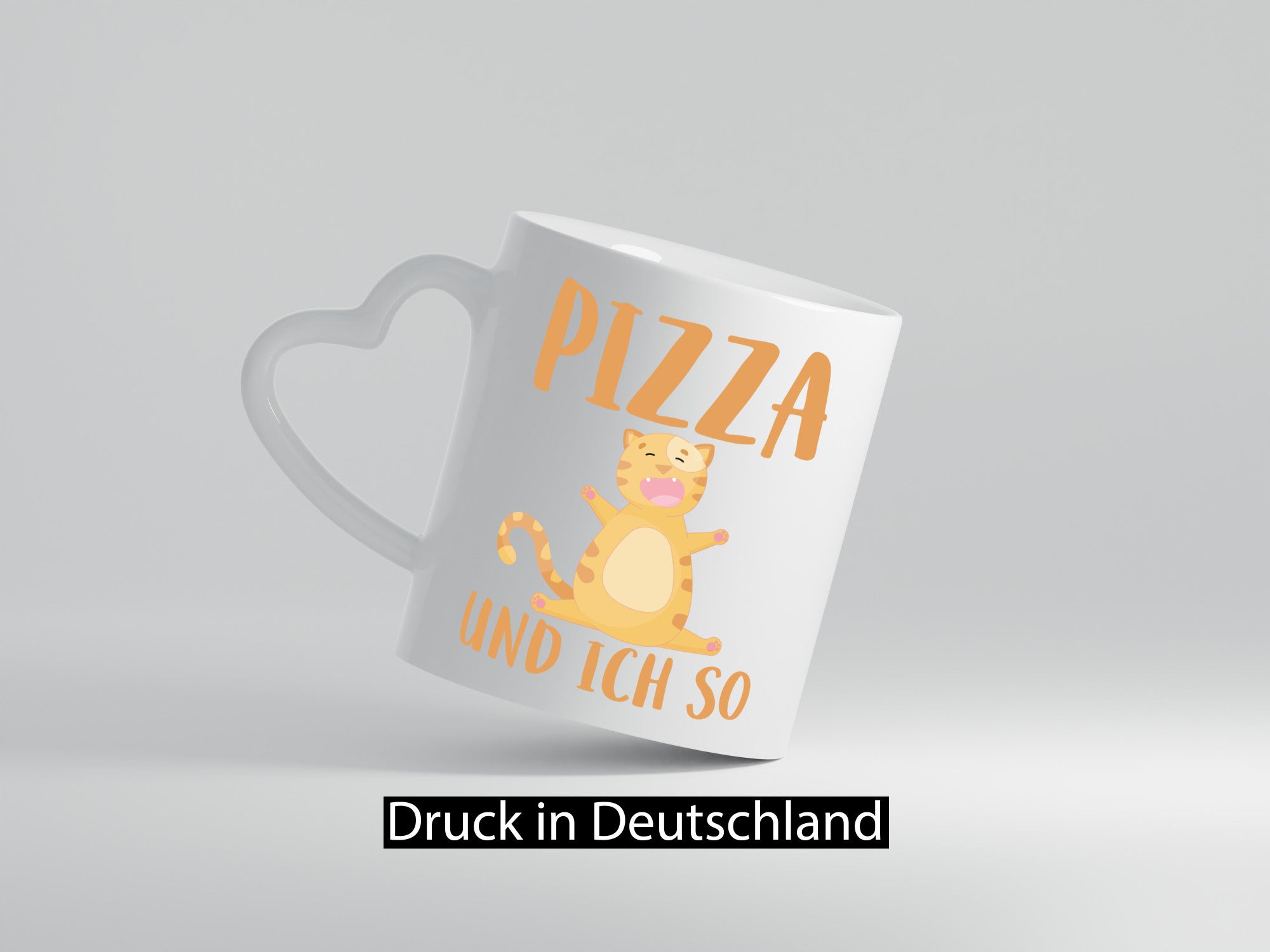 Pizza und ich so Geschenk Humor Geschenkidee lustiger Spruch Tasse
