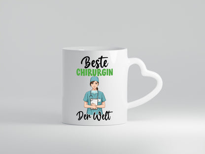 Beste Chirurgin | Chirurgie Krankenhaus v2 Humor Geschenkidee Tasse