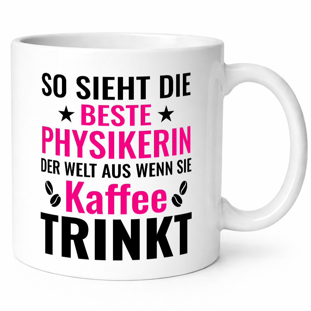 Kaffee trinkt: Physikerin | Physik Geschenk Humor Geschenkidee lustiger Spruch