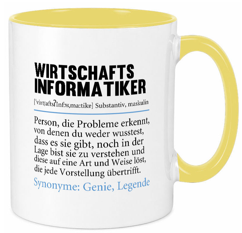 Wirtschaftsinformatiker | Beruf Wirtschaft Informatik lustig Arbeit Kollegen Tasse