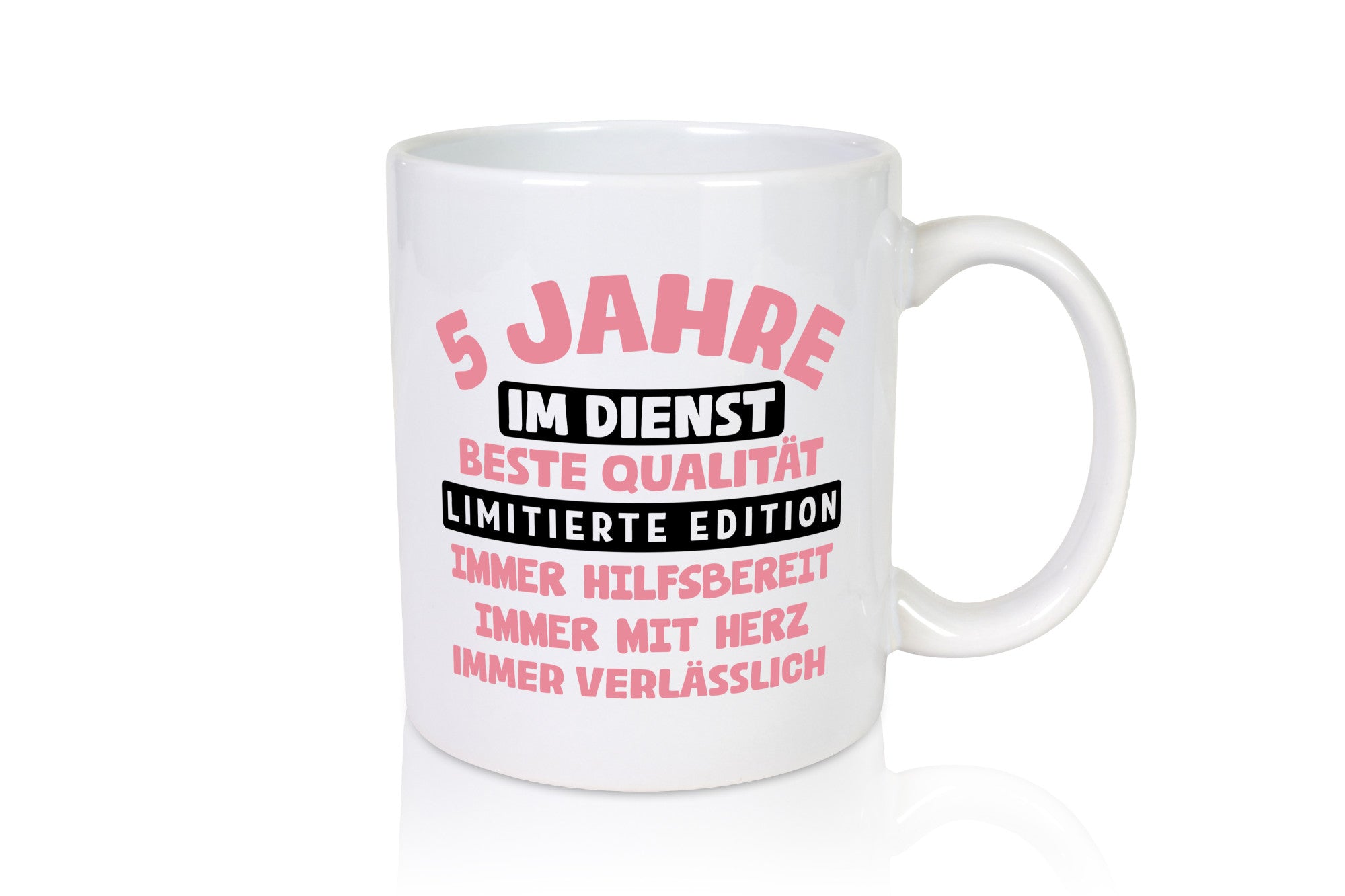 5 Jahre im Dienst | Jubiläum Arbeit v11 Geschenkidee Kollegen Büro Humor Tasse