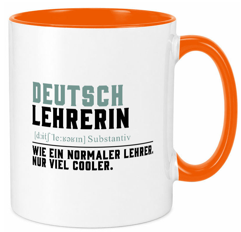 Deutschlehrerin | Lehrerin Unterricht Lieblinglehrerin Geschenkidee Humor Tasse