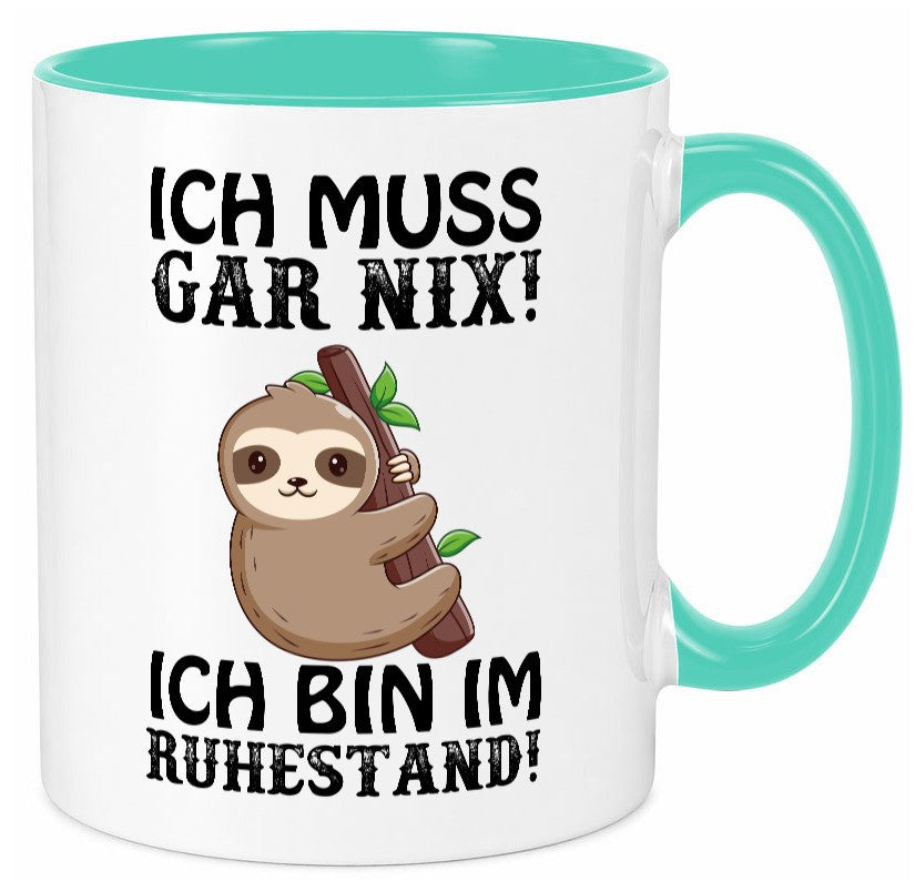 Ich bin im Ruhestand Humor Jubiläum Geschenkidee Tasse
