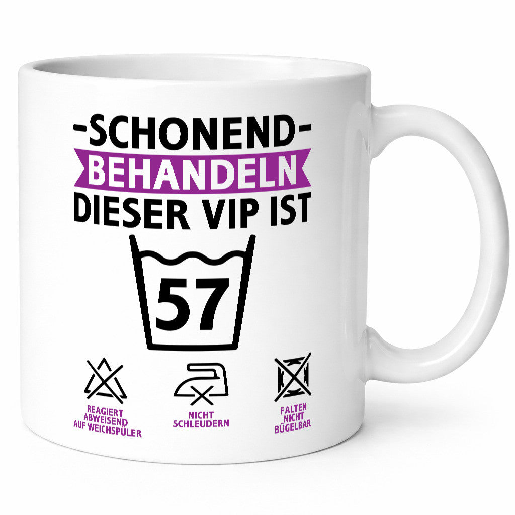57 Geburtstag | schonend behandeln Jahre v2 lustiger Spruch Geschenk