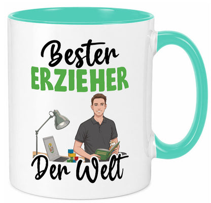 Bester Erzieher | Pädagoge Schule v2 Geschenk Humor Geschenkidee lustiger