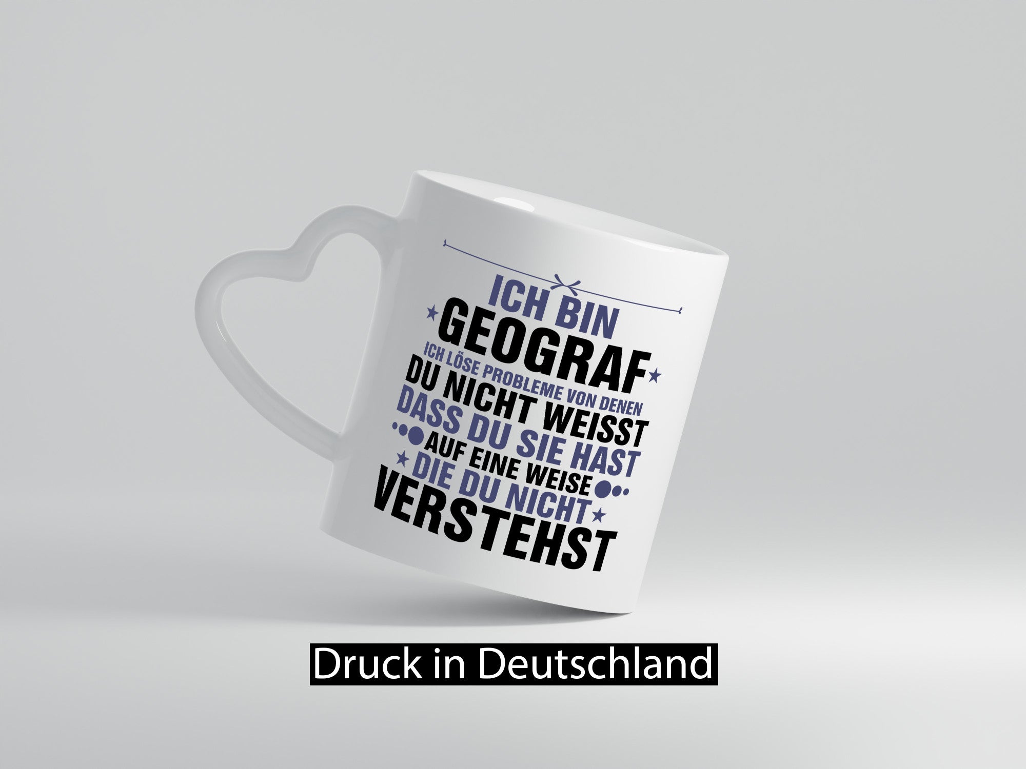 Löse Probleme: Geograf | Geografie lustig Humor Geschenkidee Geschenk Tasse