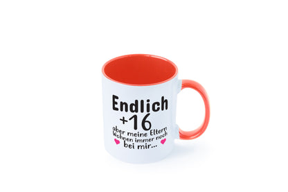 Endlich 16 | Geburtstag Tasse Spruch Mädchen Geschenkidee Humor