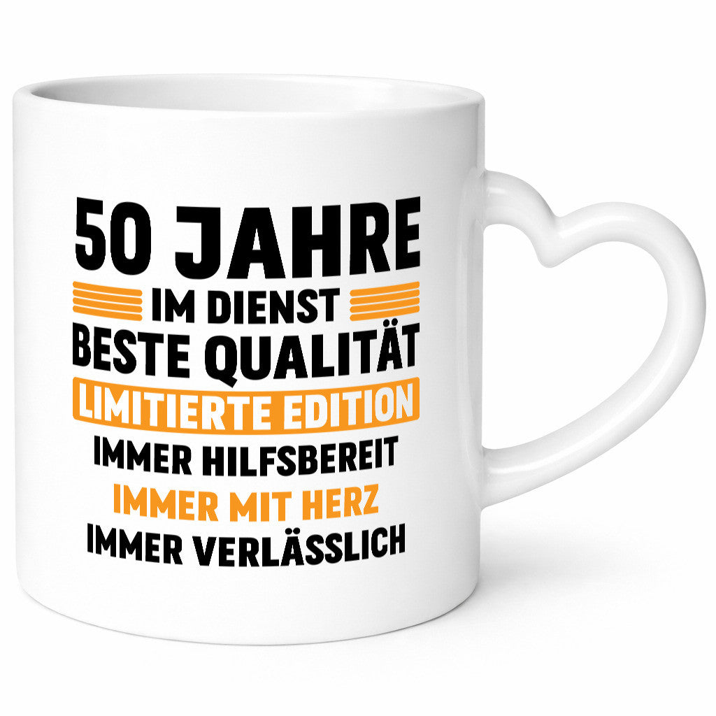 50 Jahre im Dienst | Jubiläum Arbeit v2 lustig Kollegen Büro Geschenk Tasse