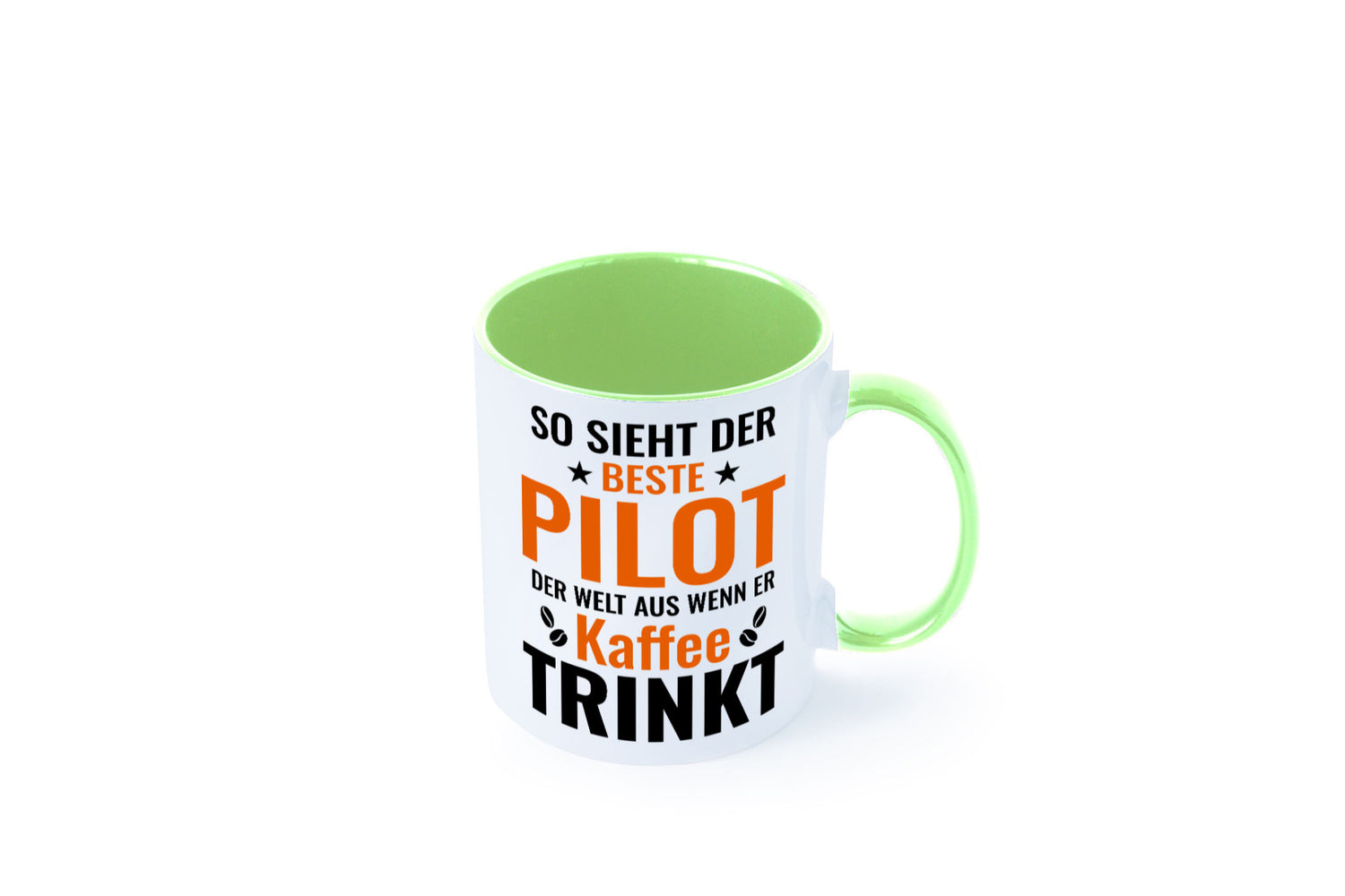 Kaffee trinkt: Pilot | Flugzeug Piloten lustiger Spruch Geschenk Humor