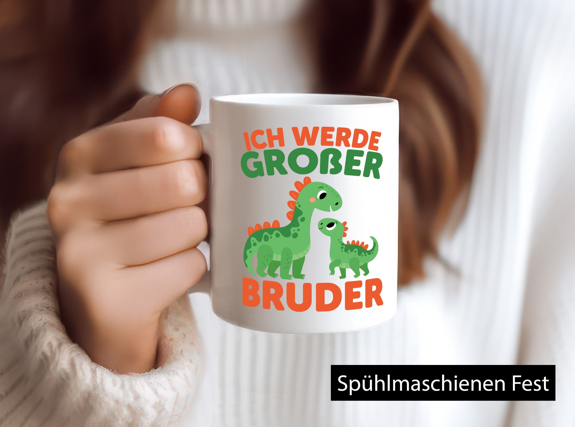 Ich werde Großer Bruder | Dino Brudersaurus lustig Humor Geschenkidee Geschenk