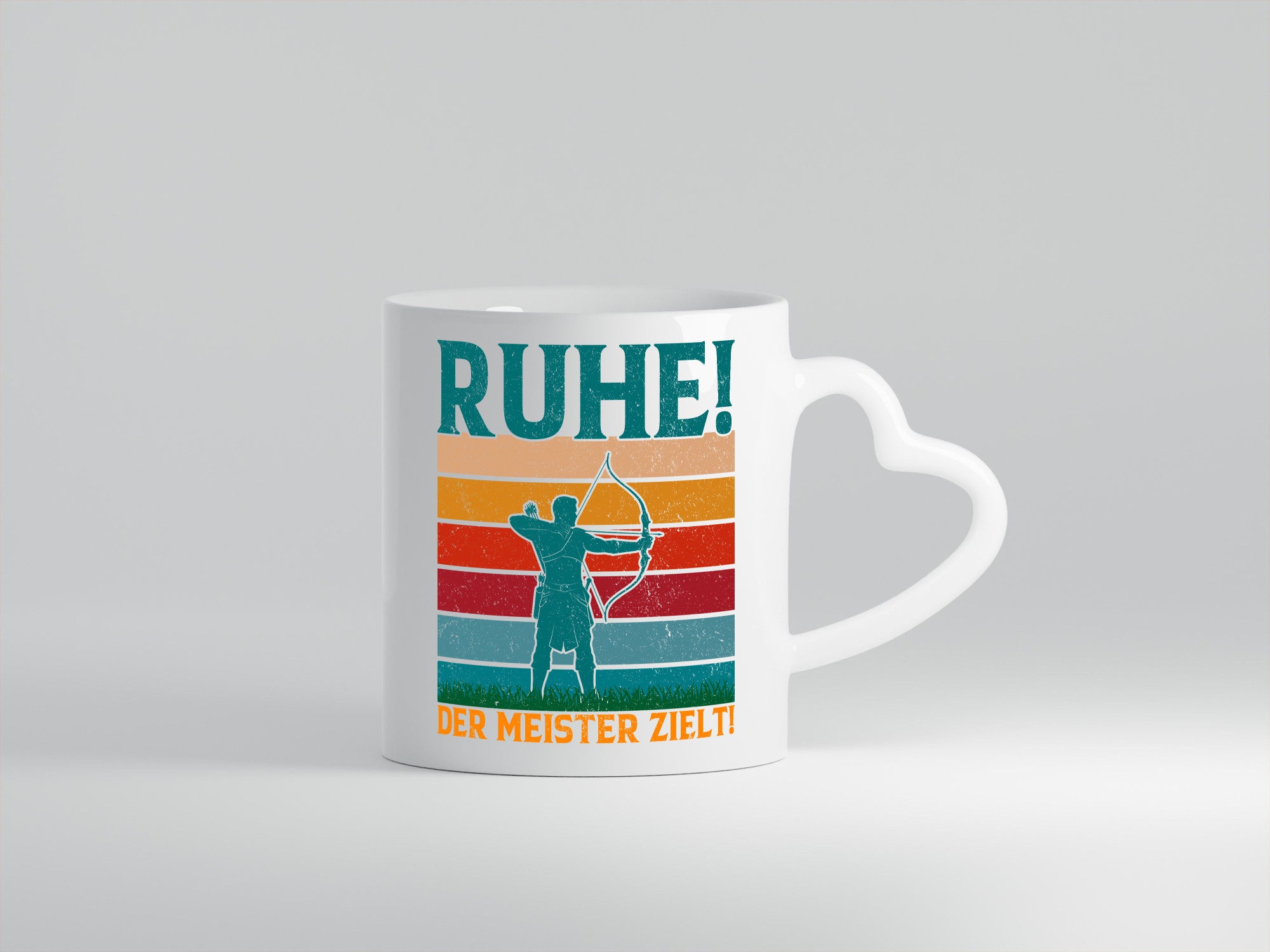 Ruhe der Meister Zielt | Bogenschießen Bogenschütze Geschenkidee Humor Tasse