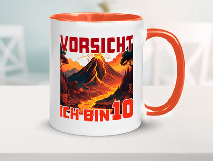 10. Geburtstag | 10 Jahre Vulkanausbruch Vulkan Humor Geschenkidee Tasse
