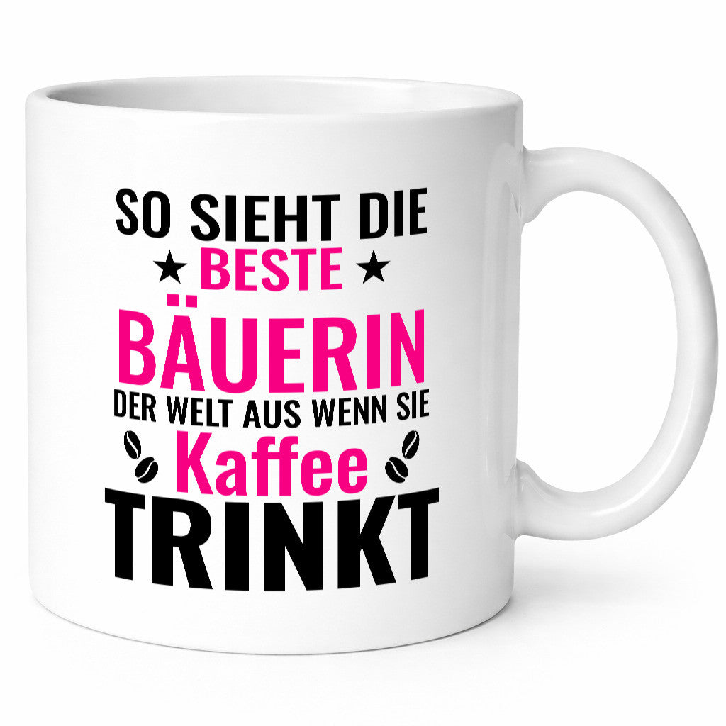 Kaffee trinkt: Bäuerin | Bauernhof Landwirtschaft Geschenk Humor Geschenkidee