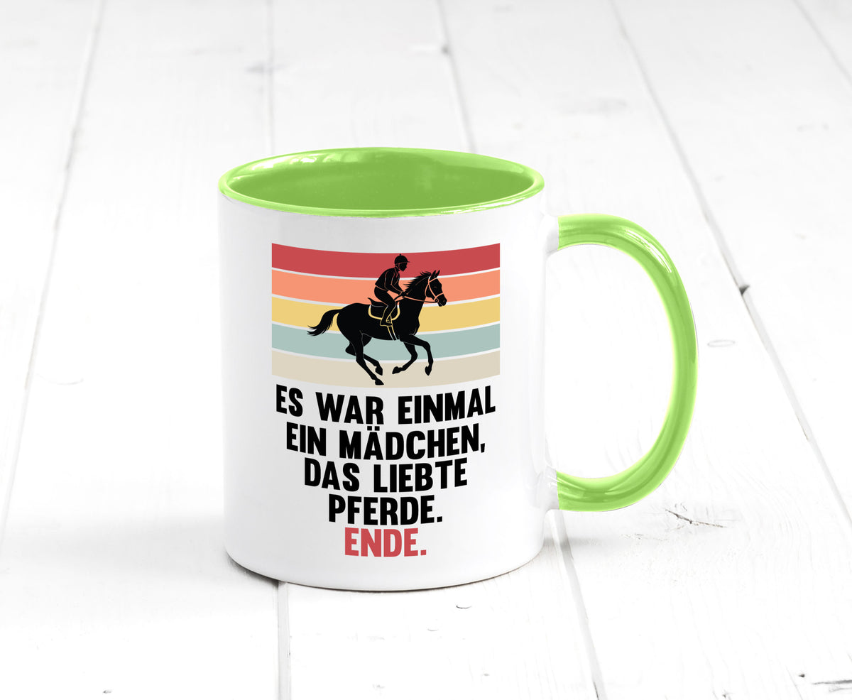 Es war einmal ein Mädchen das Liebte Pferde | lustig Humor Geschenkidee Tasse