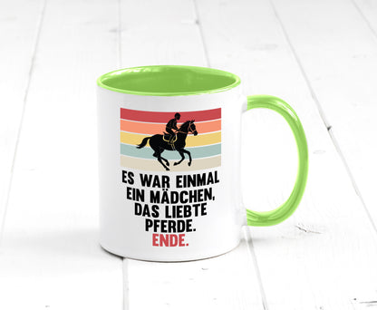 Es war einmal ein Mädchen das Liebte Pferde | lustig Humor Geschenkidee Tasse