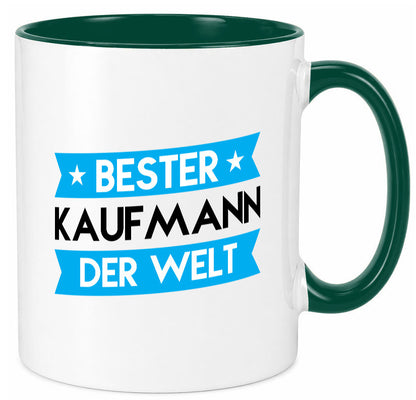 Bester Kaufmann Kaufmänner lustiger Spruch Geschenk Humor Geschenkidee Tasse