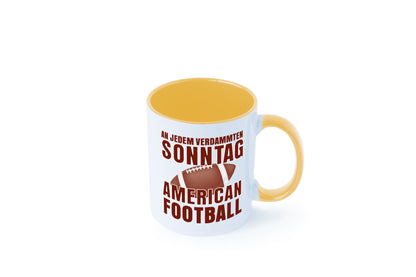 American Football | Sportfan Motiv jeden Sonntag Humor Geschenkidee Tasse