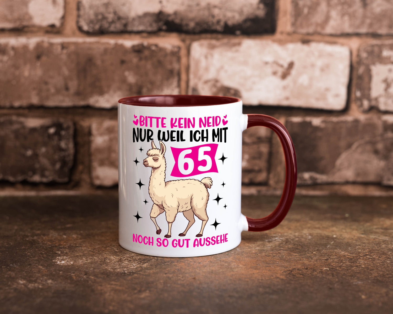 65. Geburtstag | 65 Jahre Lama gut aussehen Geschenkidee Humor Tasse