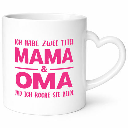 Mama und Oma, ich rock euch beide | Muttertag lustiger Spruch Geschenk Familie