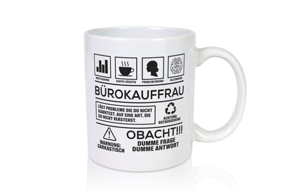 Achtung Probleme Bürokauffrau | Kauffrau Geschenkidee Arbeit Kollegen Büro