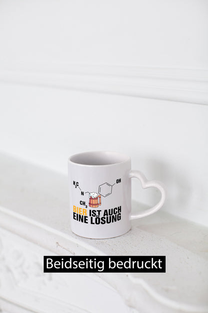 Bier Lösung lustig Humor Geschenkidee Geschenk Tasse