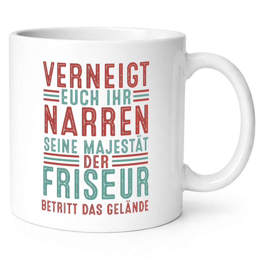 Verneigt euch: Friseur | Frisör lustiger Spruch Geschenk Humor Geschenkidee