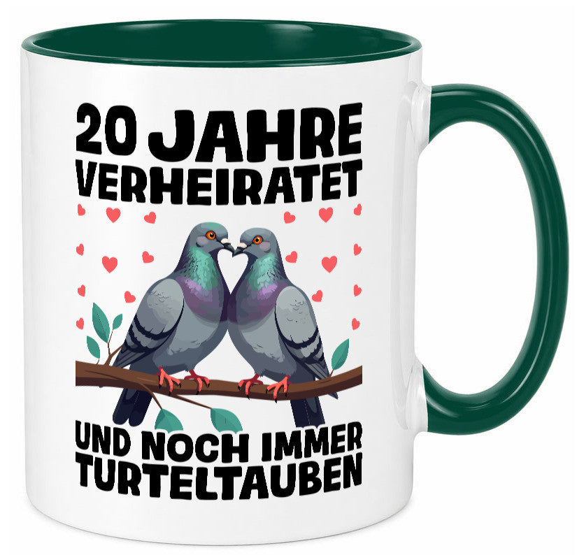 20 Jahre verheiratet | Turteltauben Ehe Ehepaar lustig Humor Geschenkidee