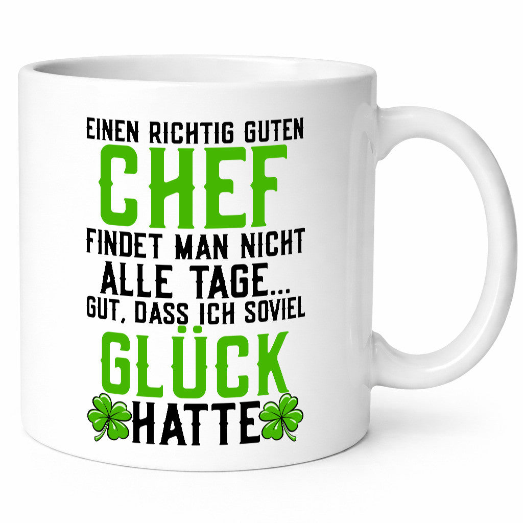 Richtig guter Chef | Dankeschön Arbeit Kleeblatt Geschenkidee Kollegen Büro