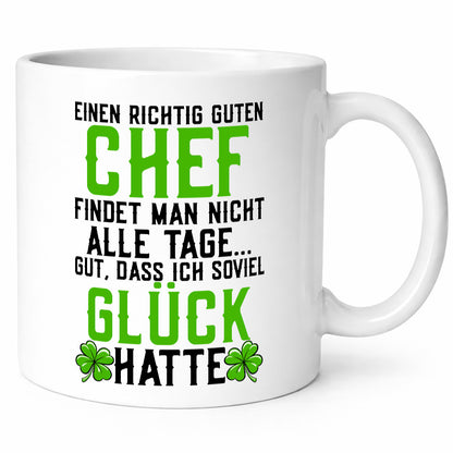 Richtig guter Chef | Dankeschön Arbeit Kleeblatt Geschenkidee Kollegen Büro