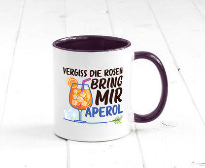 Bring mir Aperol | Rosen Paar Party Geschenkidee Humor Tasse
