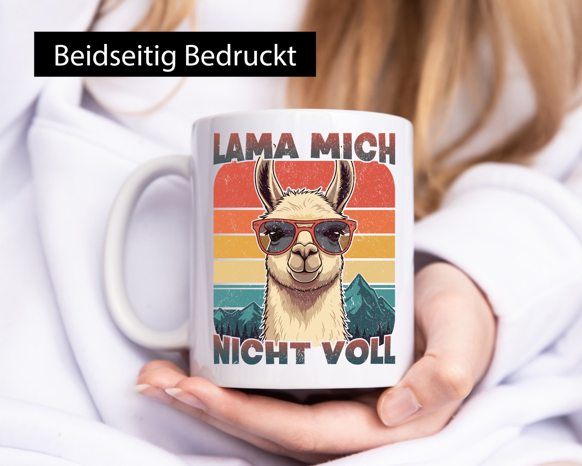 Lama mich nicht voll | Alpaka Kamel Retro lustig Humor Geschenkidee Geschenk