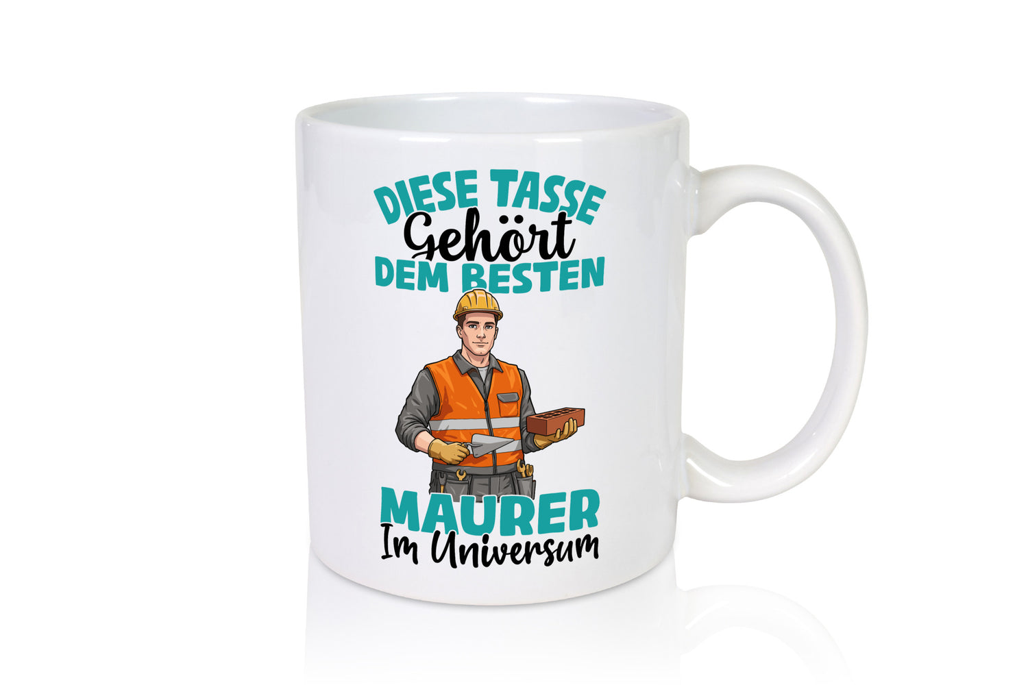 Im Universum: Maurer | Bau Handwerker Geschenkidee Humor Tasse