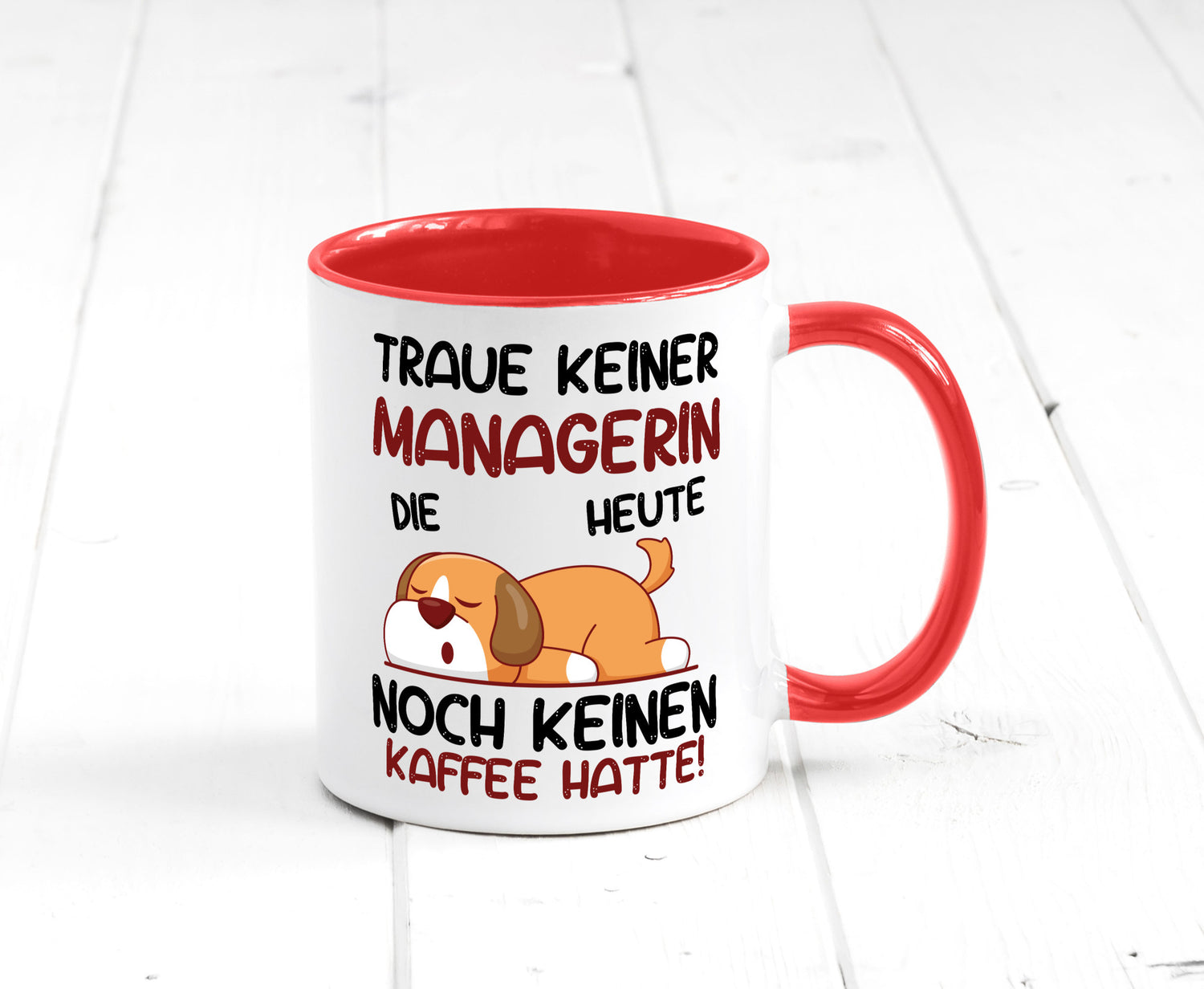 Traue keiner Managerin | Management lustiger Spruch Geschenk Humor Geschenkidee
