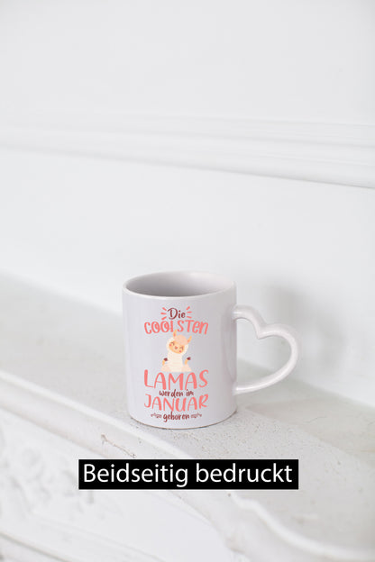 Die Coolsten Lamas werden im Januar Geboren | Lama Geschenk Humor Geschenkidee