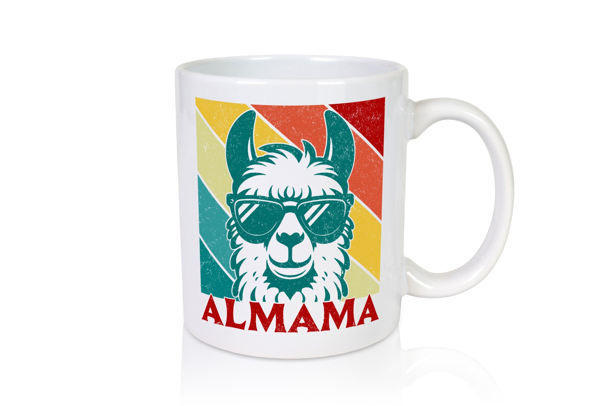 Almama | Lama Mutter Muttertag lustig Familie Geschenkidee Geschenk Tasse