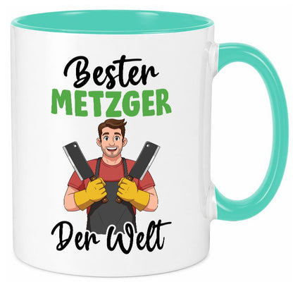 Bester Metzger | Fleischer Metzgerei v2 Geschenkidee Humor Tasse