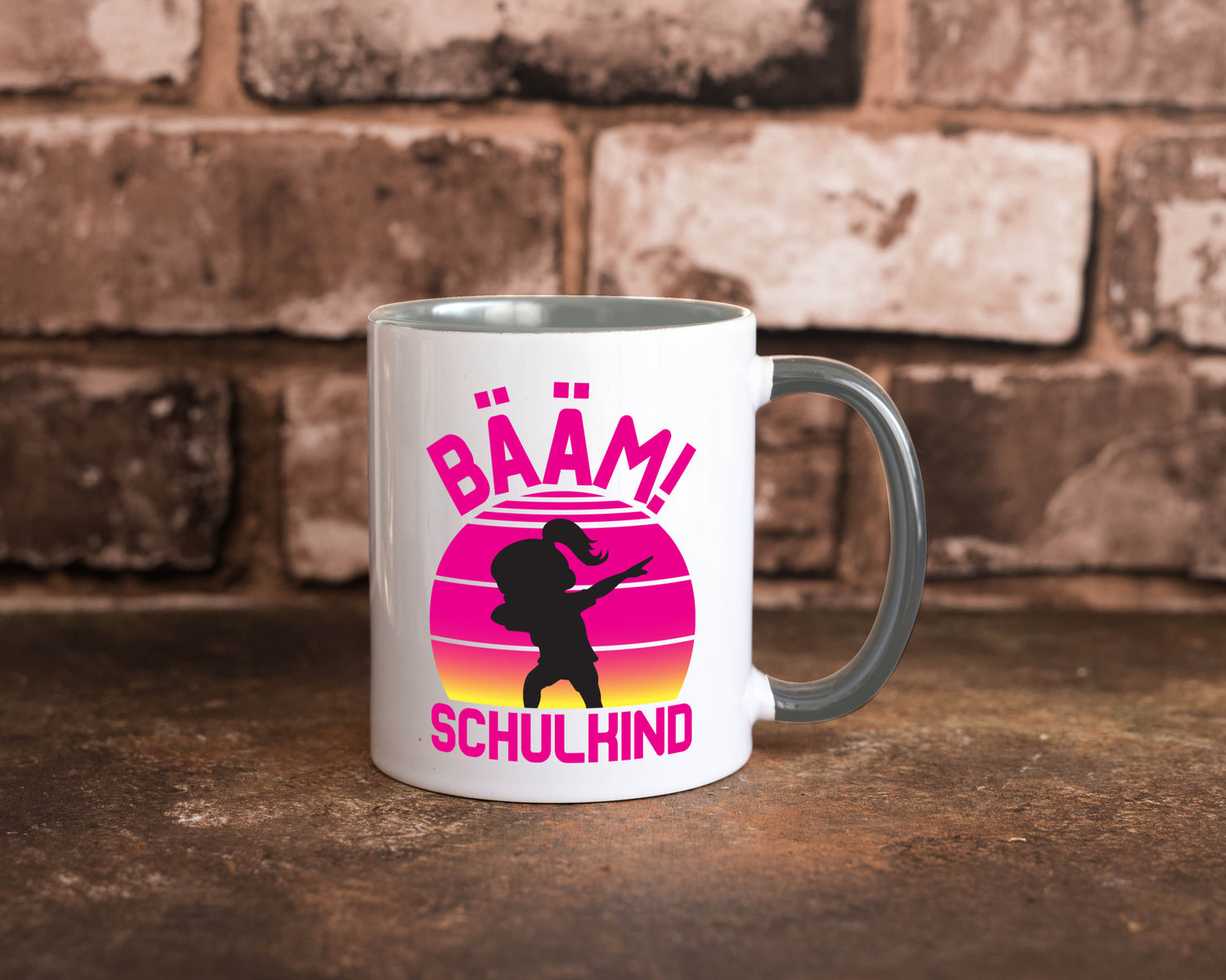 Bääm Schulkind | Einschuldung Schulanfang Geschenkidee Humor Tasse