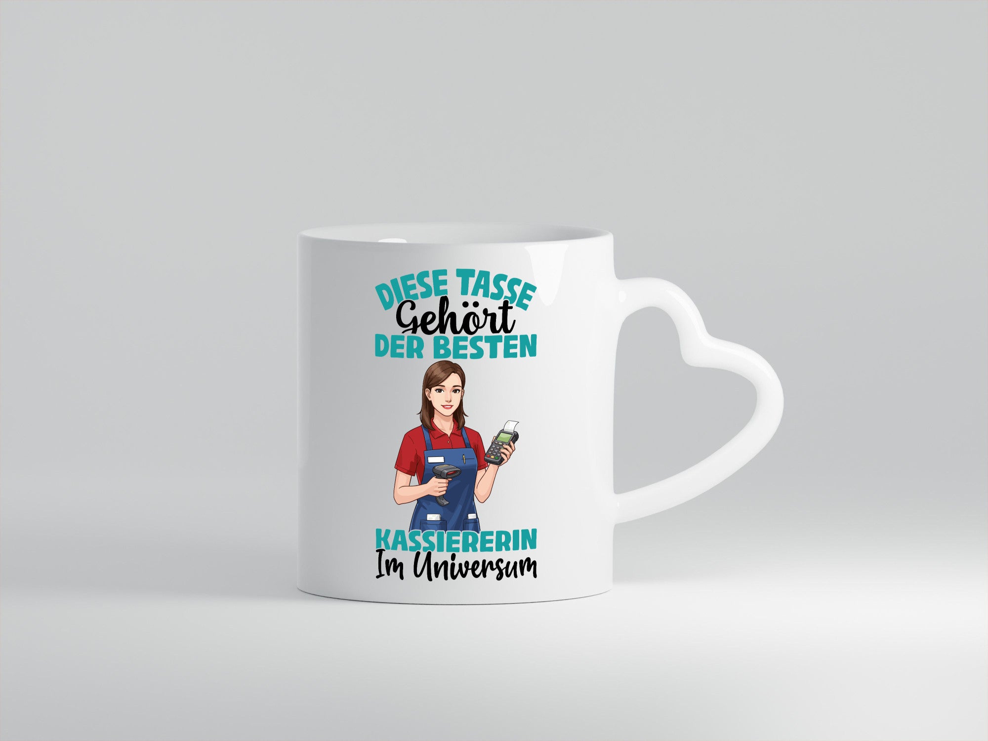 Im Universum: Kassiererin Geschenkidee Humor Tasse