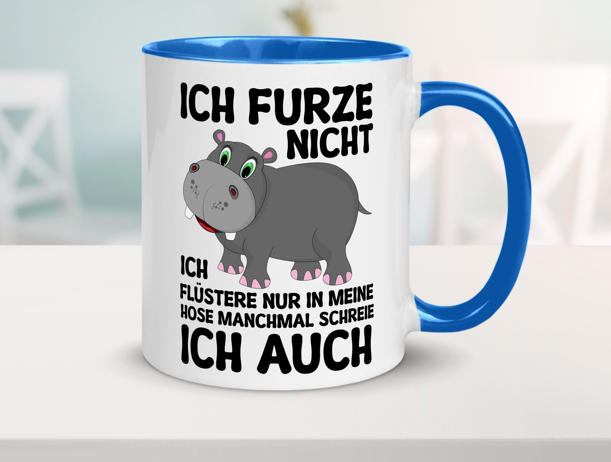 Ich furze nicht | furznilpferd v2 Humor Geschenkidee Tasse