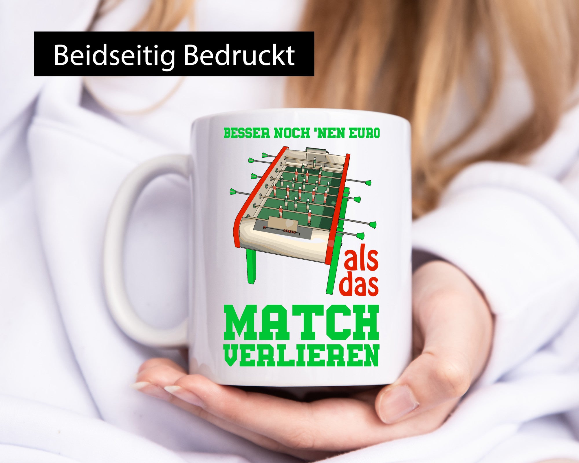 Tischkicker Tasse | Tischfußball Spruch Kicker Match lustig Humor Geschenkidee
