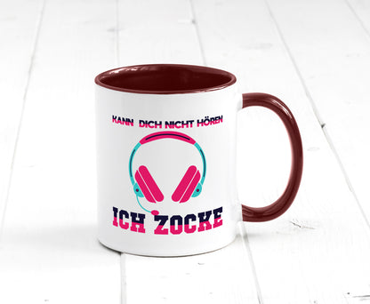 Kann dich nicht hören ich Zocke | Gamer Zocken Zocker Geschenkidee Humor Tasse