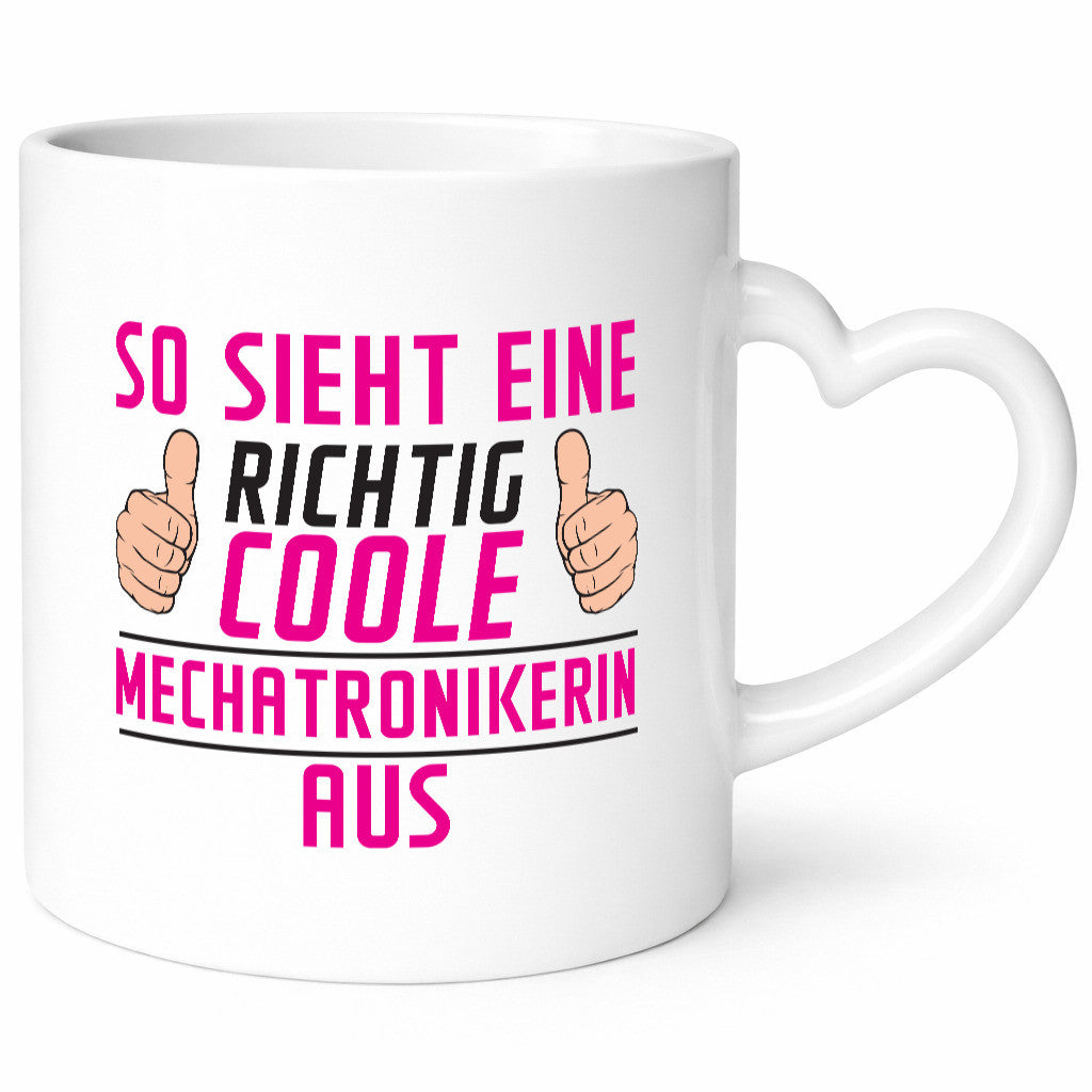 Richtig Coole Mechatronikerin | KFZ Werkstatt Geschenkidee Humor Tasse