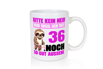 36. Geburtstag | Bitte kein neid Faultier 36 Jahre lustiger Spruch Geschenk