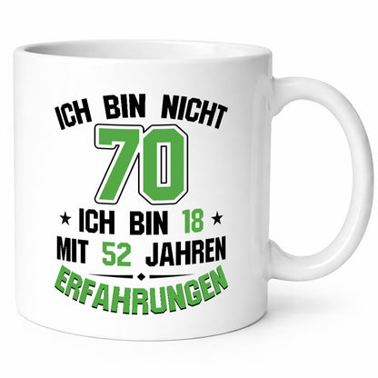 Ich bin nicht 70 | Rentner Viel erfahrung im leben lustig Ruhestand Jubiläum