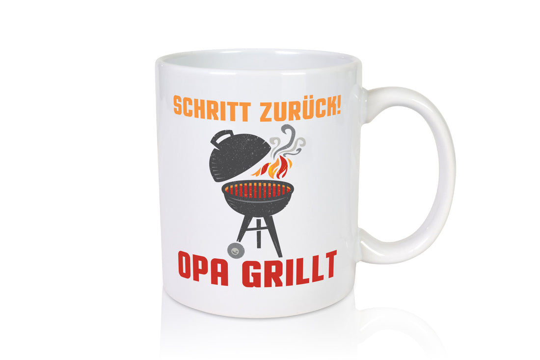 Schritt zurück, Opa grillt | Grill Flamme Geschenk Familie Geschenkidee