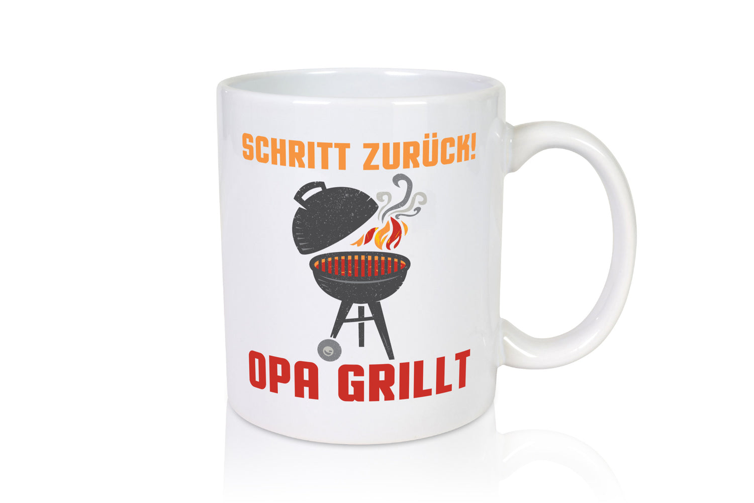 Schritt zurück, Opa grillt | Grill Flamme Geschenk Familie Geschenkidee