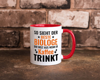 Kaffee trinkt: Biologe | Biologie Naturforscher Geschenk Humor Geschenkidee