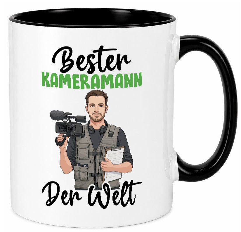 Bester Kameramann | Kamera v2 lustig Humor Geschenkidee Geschenk Tasse